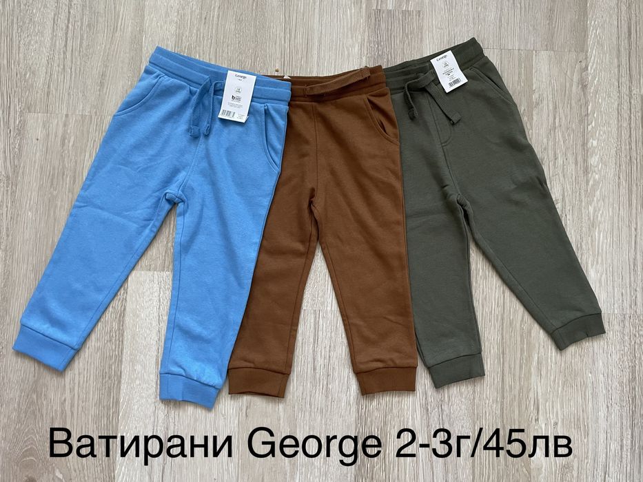 Нови дрехи за момче, шапки, панталони, блузи 92 и 98 см