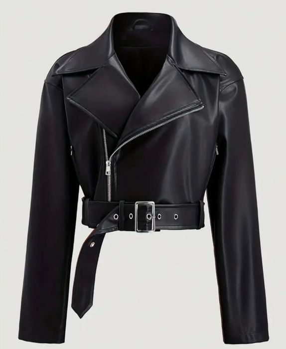 Дамско късо кожено яке