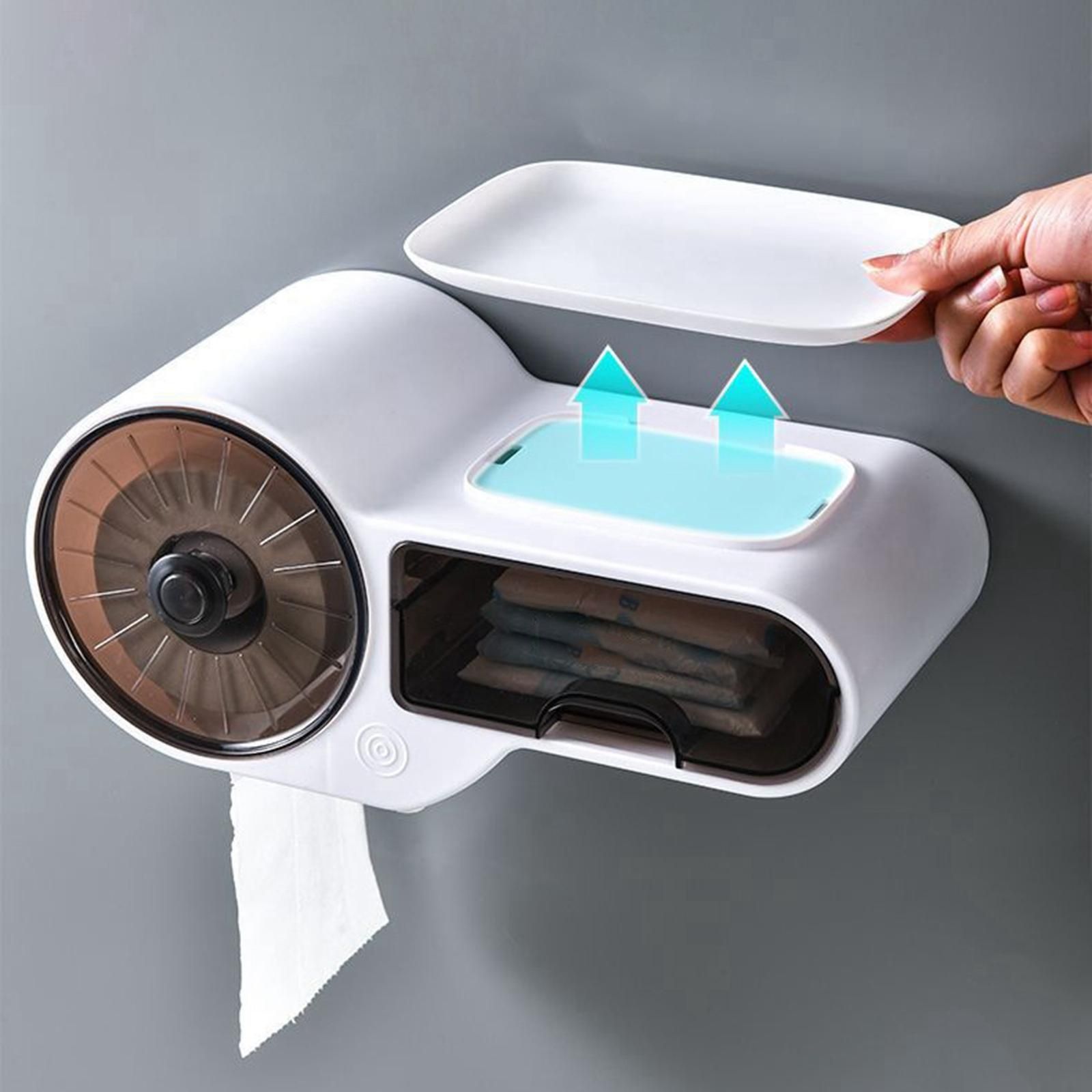 органайзер с поставка за тоалетна хартия и диспенсър с аксесоари 
Н.Ц-