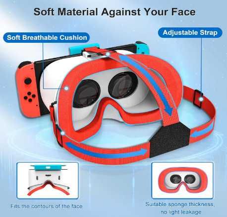 DEVASO VR очила Nintendo Switch & Switch OLED