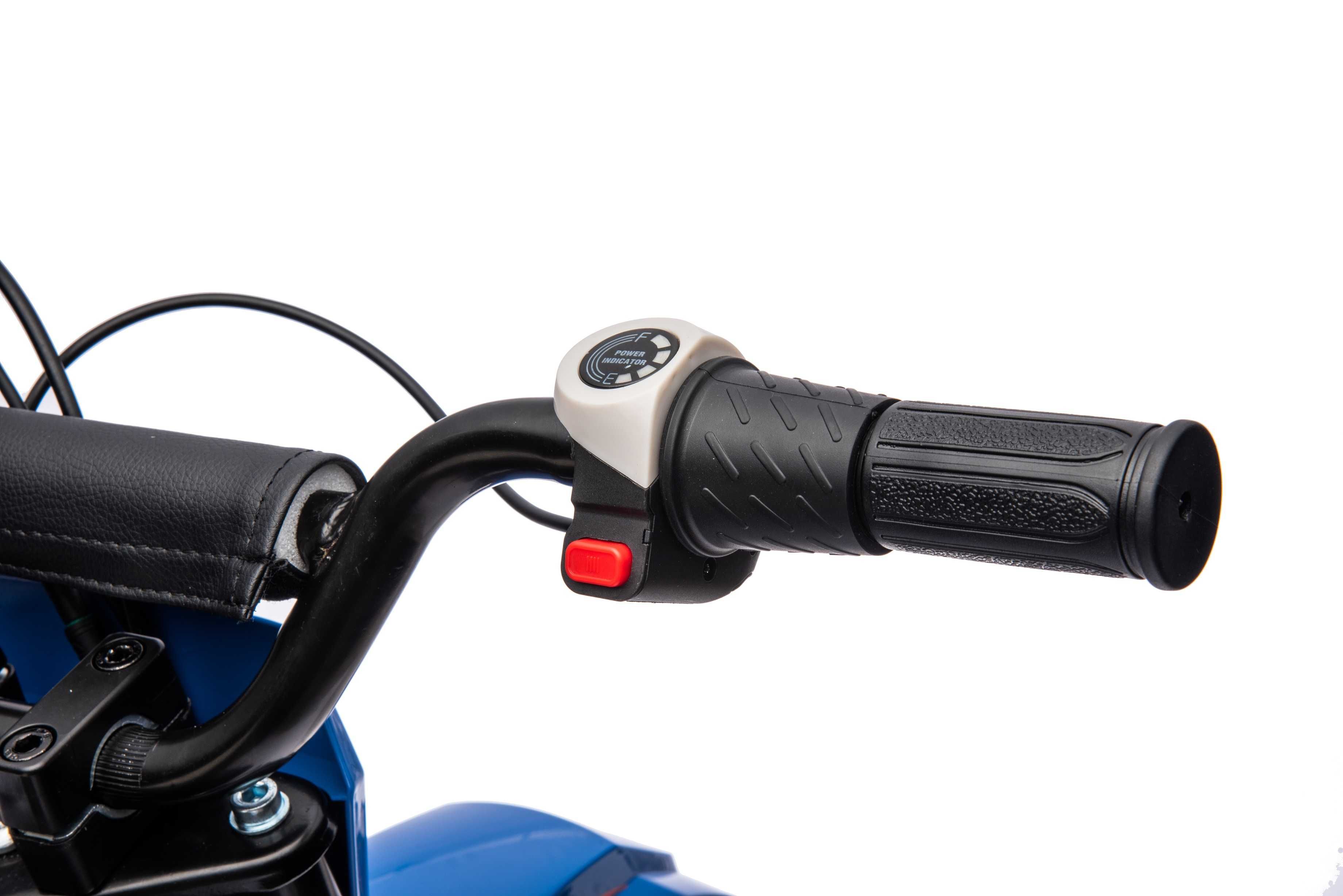 Motocicleta electrica, Kinderauto Enduro 250W 24V, culoare Albastru