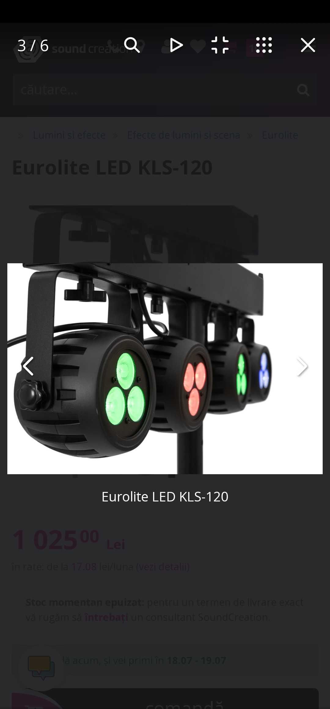 Schela de lumini Eurolite Led Kls 120