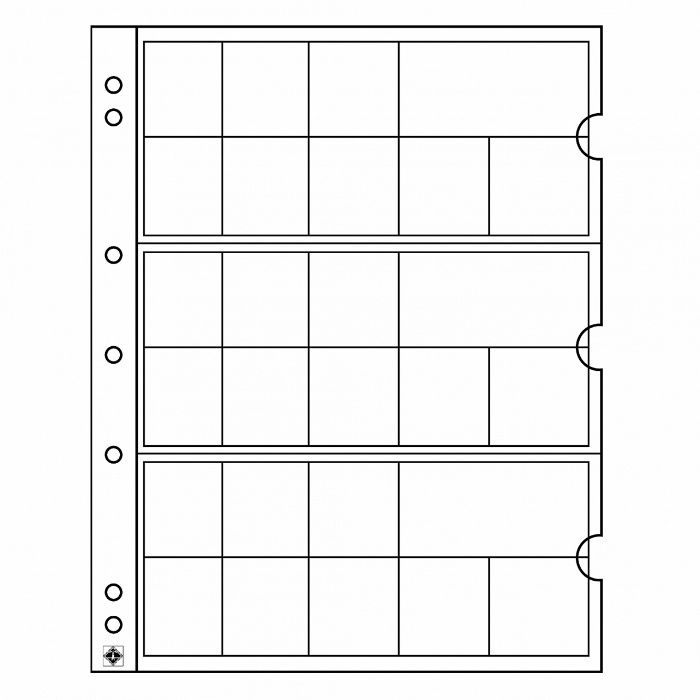 резервни листи Numis за албуми - монети