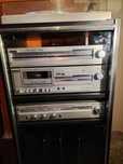 Linie audio  Fisher Hi-fi cu rack Fisher original.