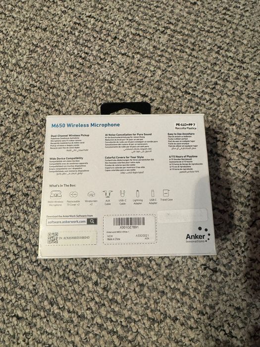 Microfon Wireless Ankerwork M650 Sigilat