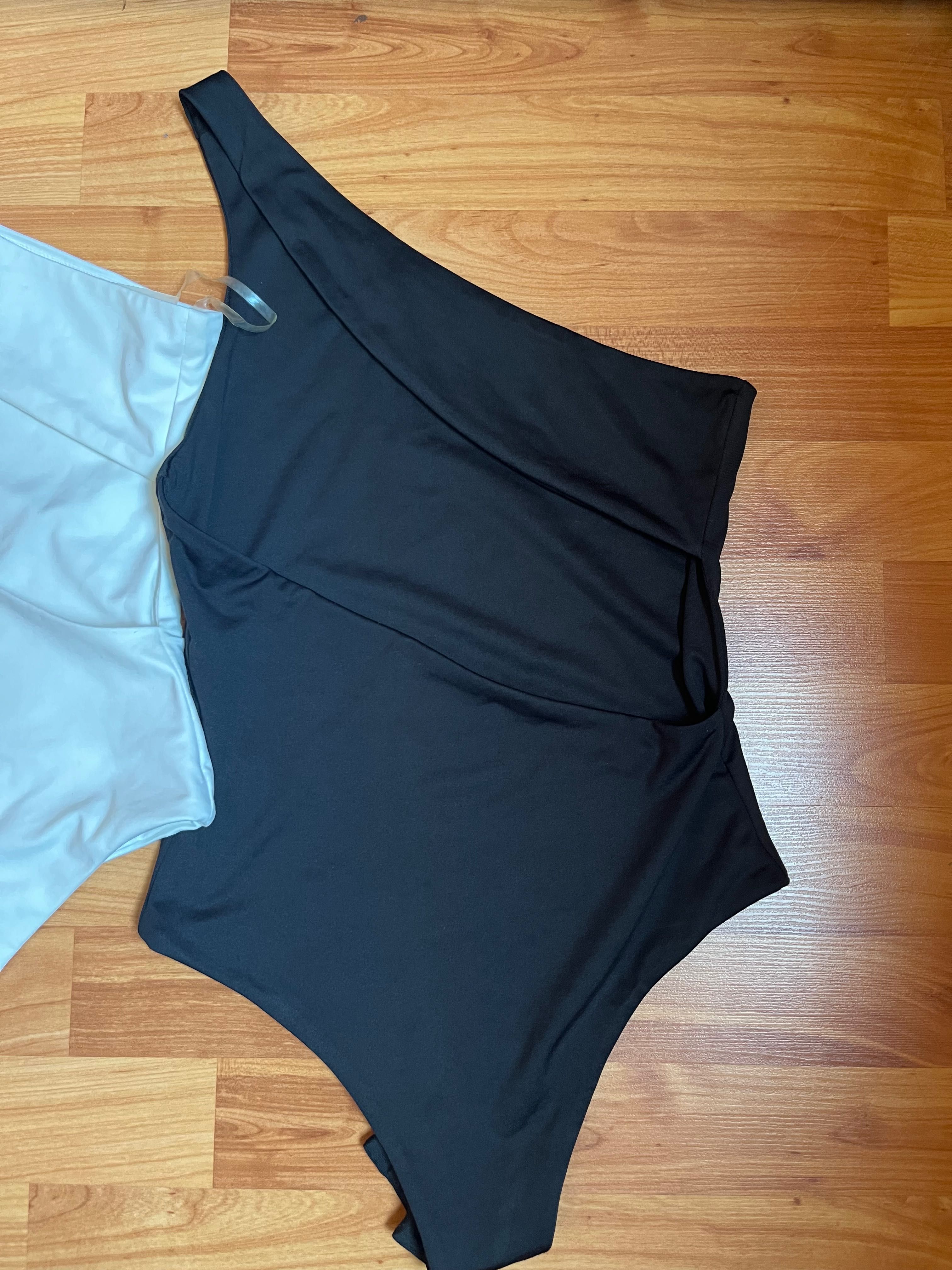 Meshki bodysuit - бяло и черно С и ХС