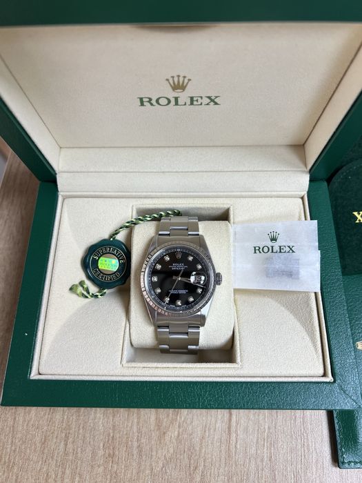 Rolex Datejust 36mm bezel aur cu diamante!