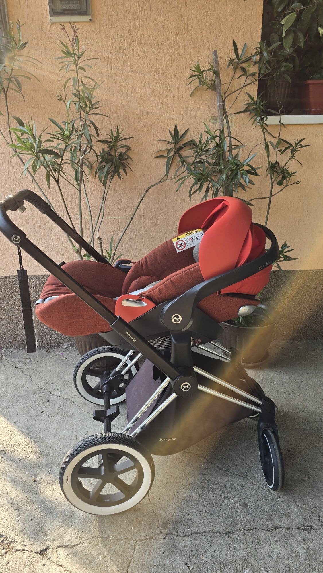Carucior 3 in 1 SET Cybex Platinum Priam Q Autumn Gold