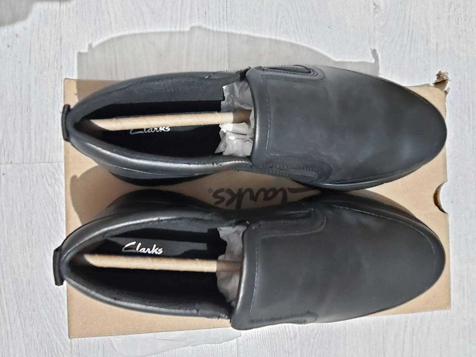 Нови Clarks LT Slip мъжки кожени обувки номер 42 men leather shoes