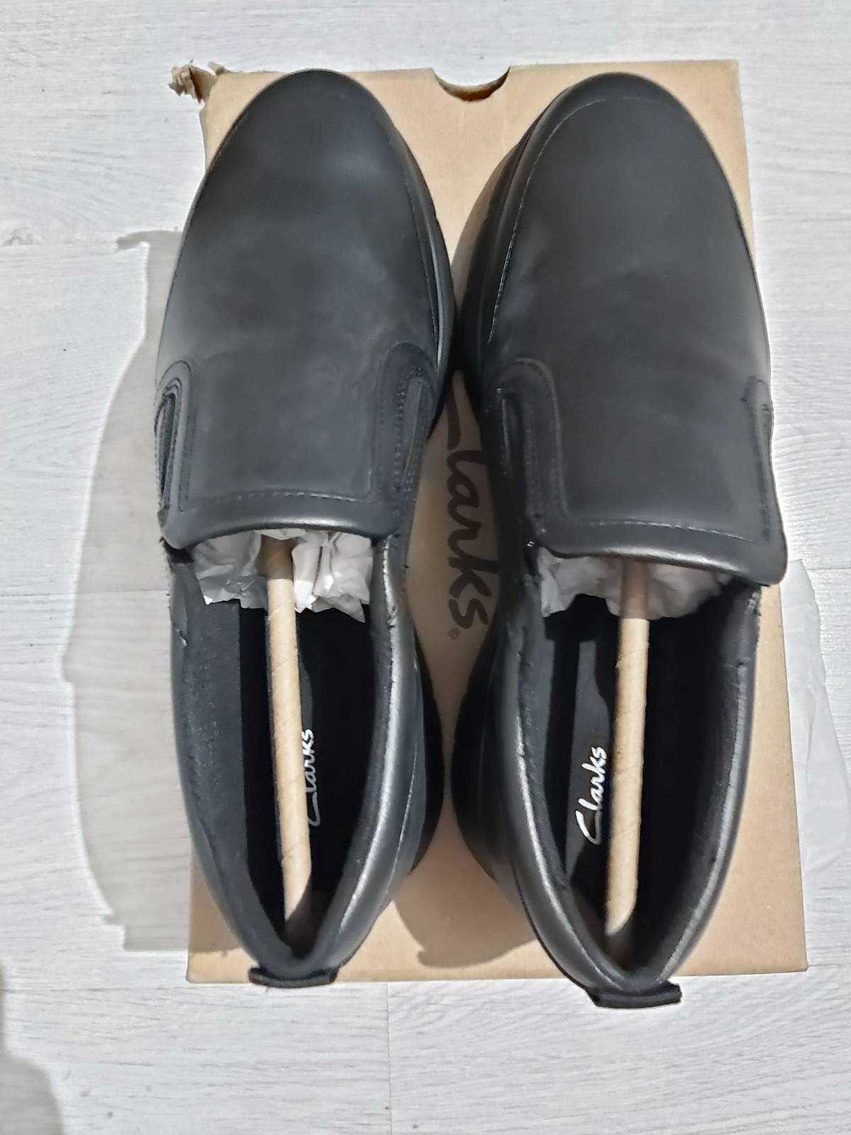 Нови Clarks LT Slip мъжки кожени обувки номер 42 men leather shoes