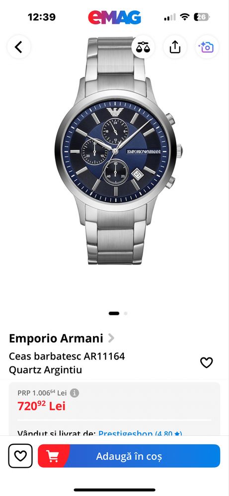 Vand ceas emporio armani