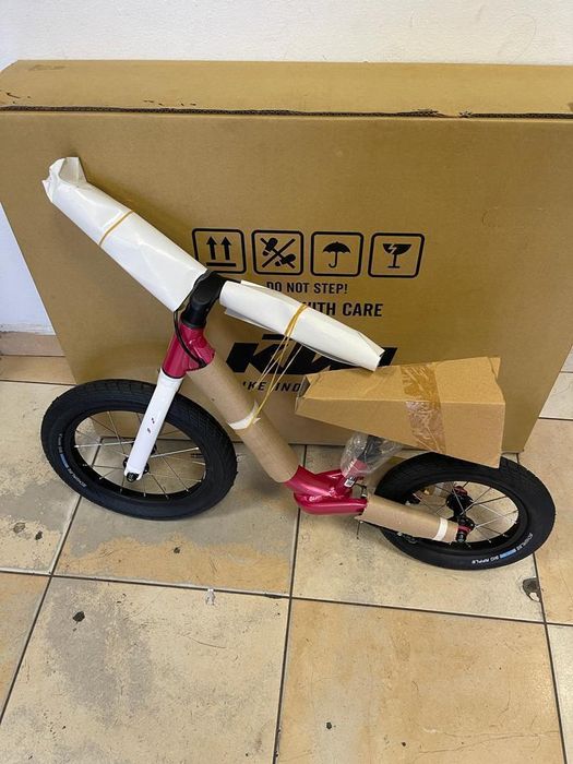 Bicicleta fara pedale KTM 14/12" Wild Buddy 12 rosu/alb -A-