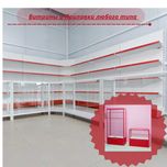 Прилавок витрина стеклянная из профиля, оборудование для магазина shvp