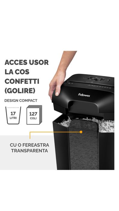 Distrugator documente Fellowes LX50 - 17 litri / 127 coli