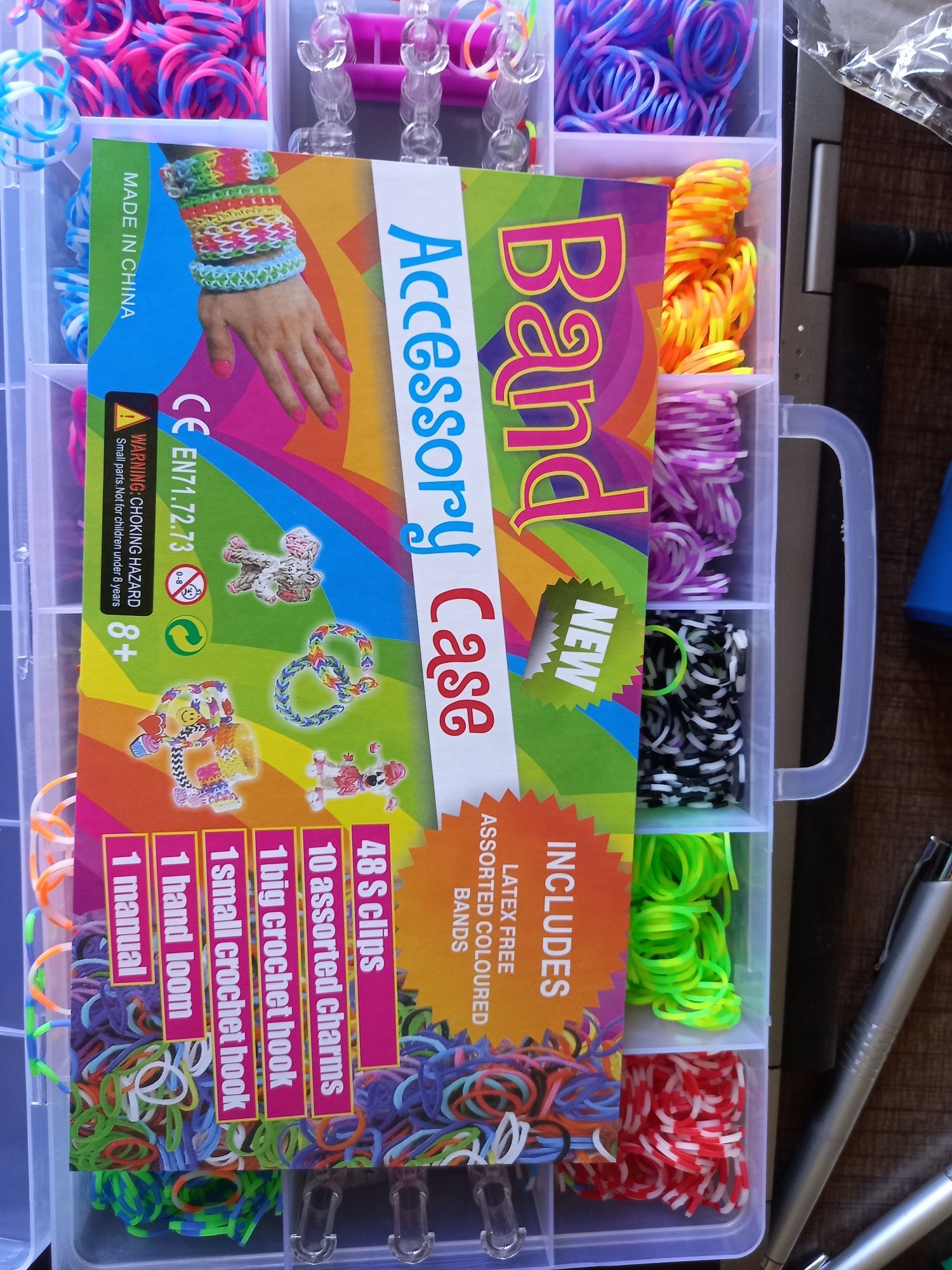 Kit complet elastice imletituri. Loom bands. 2400 buc. Nou!