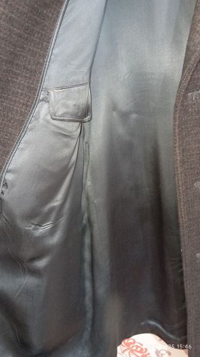 Клечетое пальто.