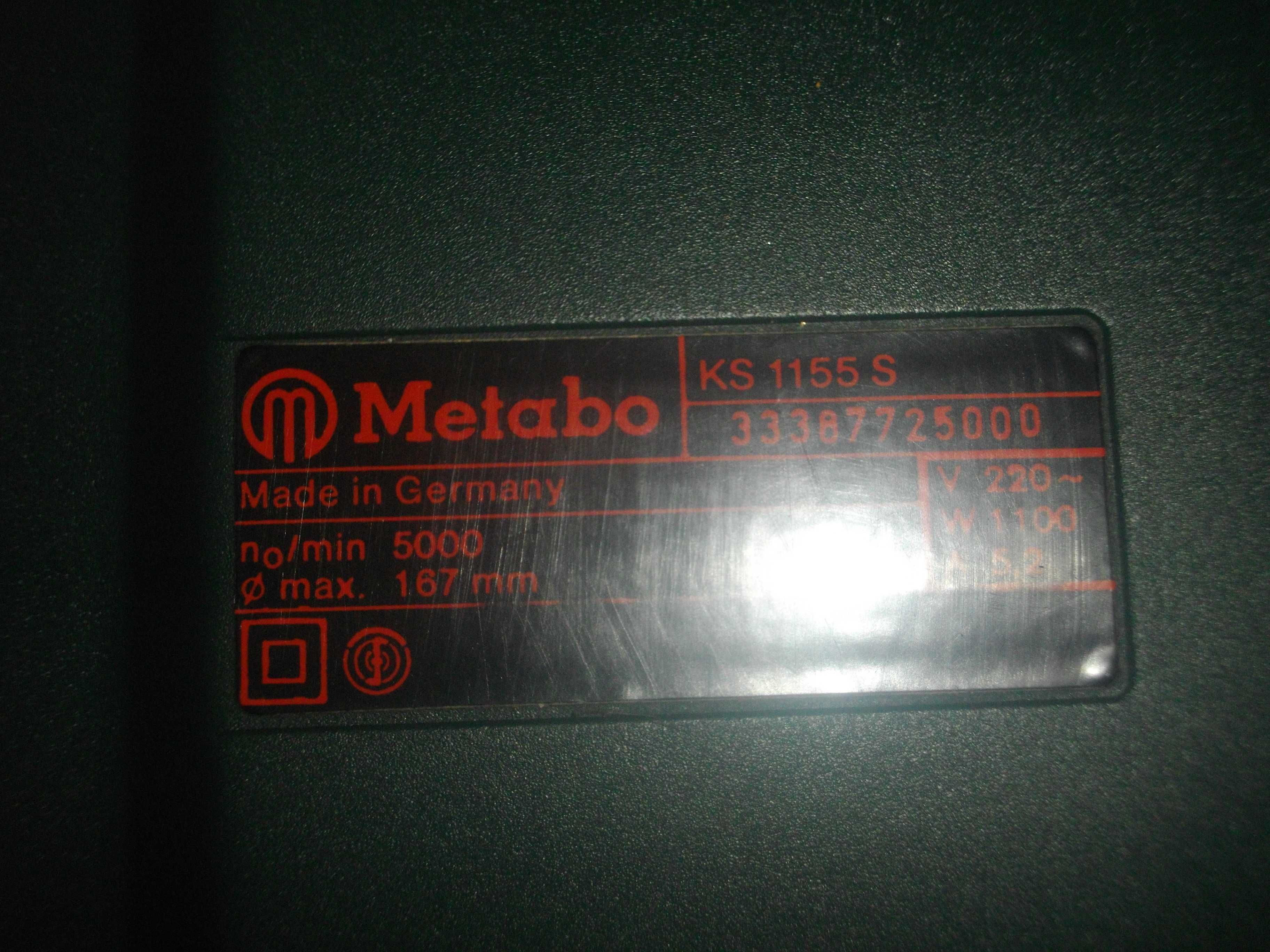 METABO-Ръчен Циркуляр Профи 1100W/Лентов Шлайф Профи-Made in USA-Голям