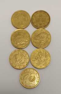 Monede 50 eurocent, ani 1999-2002