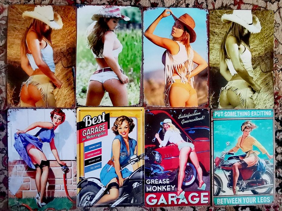 Reclame retro Tablii metalice