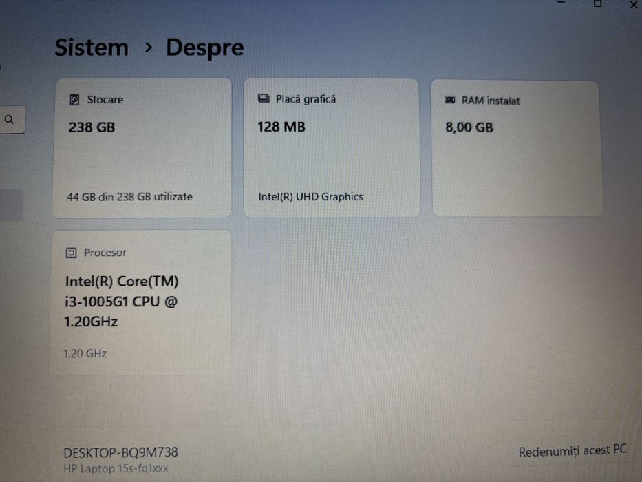 Laptop HP + încărcător