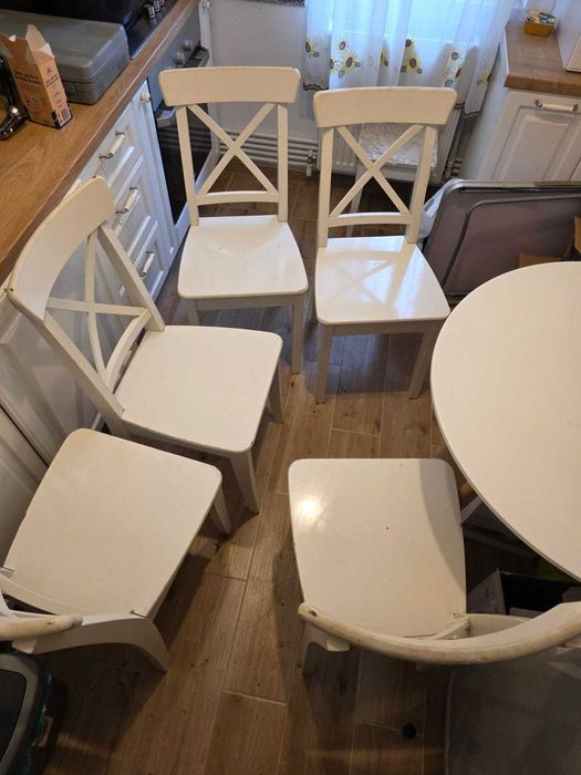 Scaune  IKEA ingolf alb albe