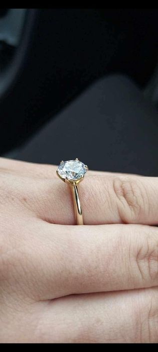 Inel de aur 14k , piatră mare