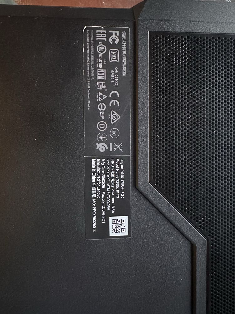 Lenovo Legion i7, 64gb ram, gtx 1650