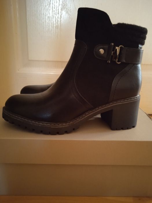 Дамски боти - кожа и велур