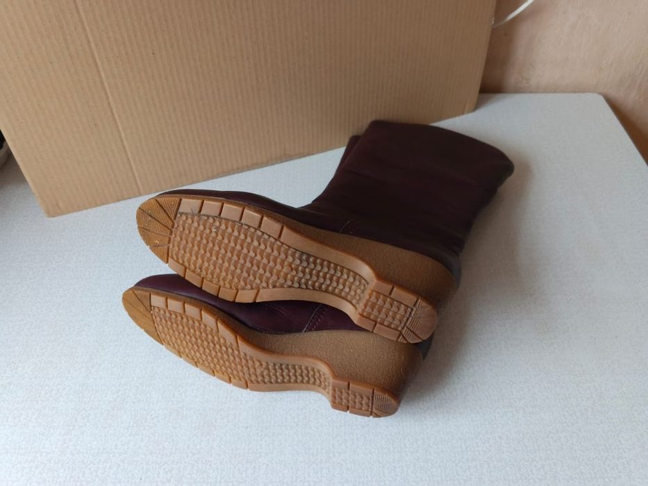 Сапоги зимние кожаные