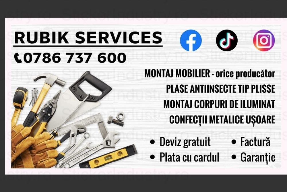 Montaj mobilier. Montaj mobila , pat, coltare , dulap, noptieră,  masa