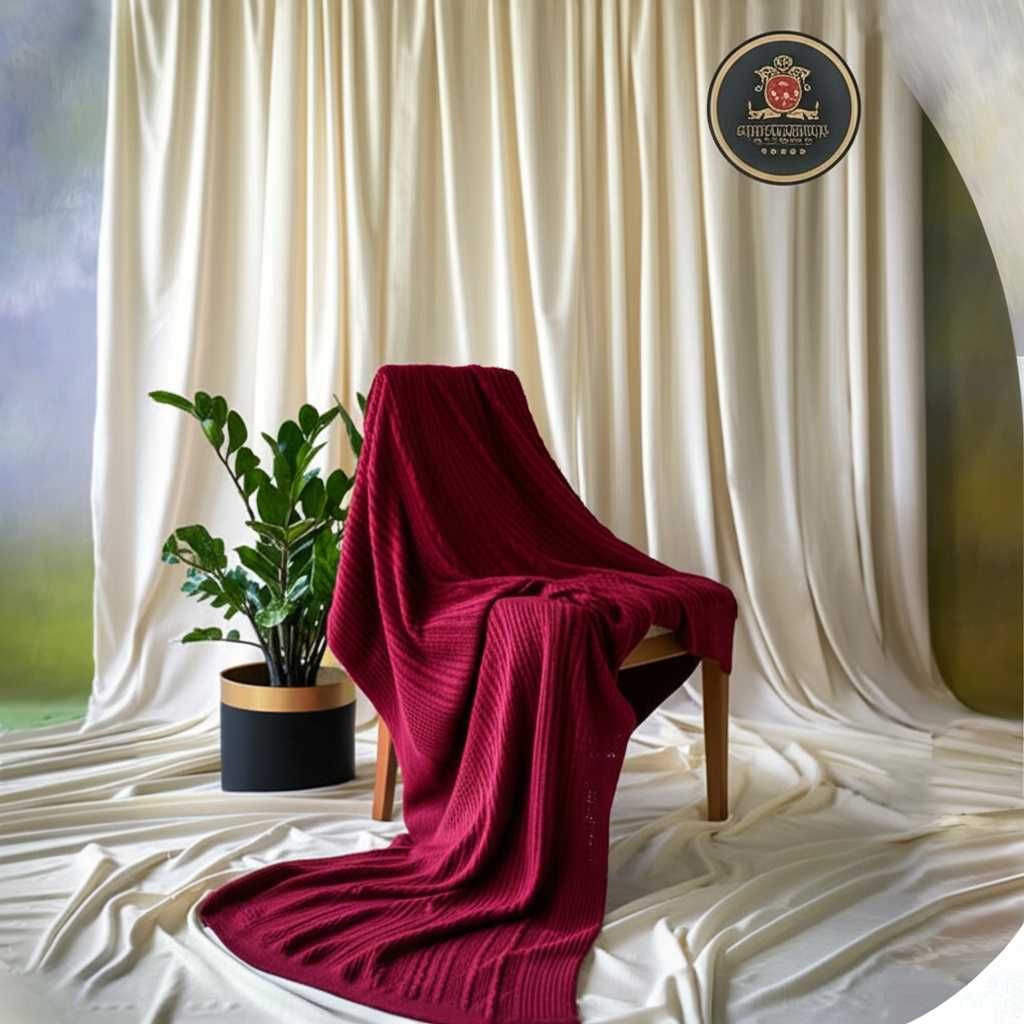 Плед вязаный 120×200 см — Тепло и стиль в каждом доме