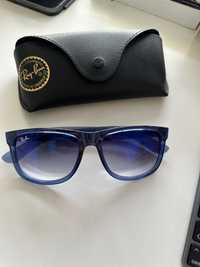 ochelari originali Ray-Ban Justin albastri.