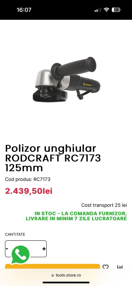 Flex / polizor unghiular peofesional nou