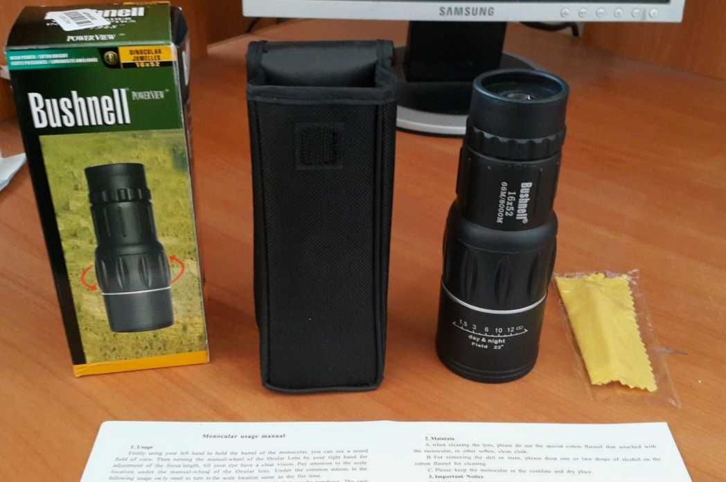 Мощный 16X монокуляр Bushnell для наблюдения