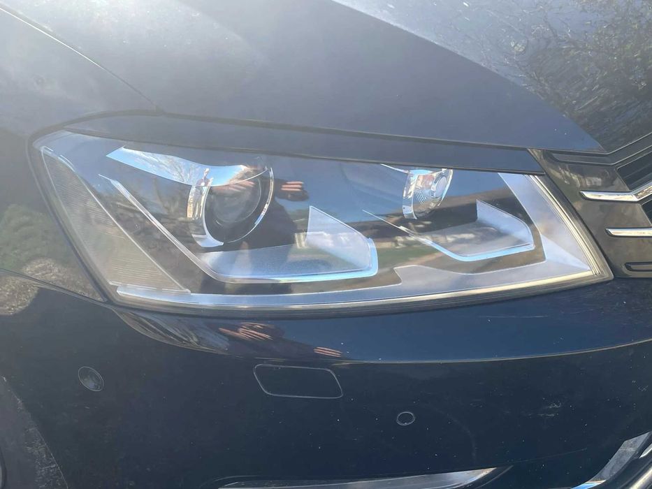 Set Pleoape Faruri Far Volkswagen VW Passat B7 2010 - 2014, Negru Luci