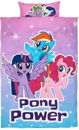 Lenjerie pat fetițe Little Poni 140/200