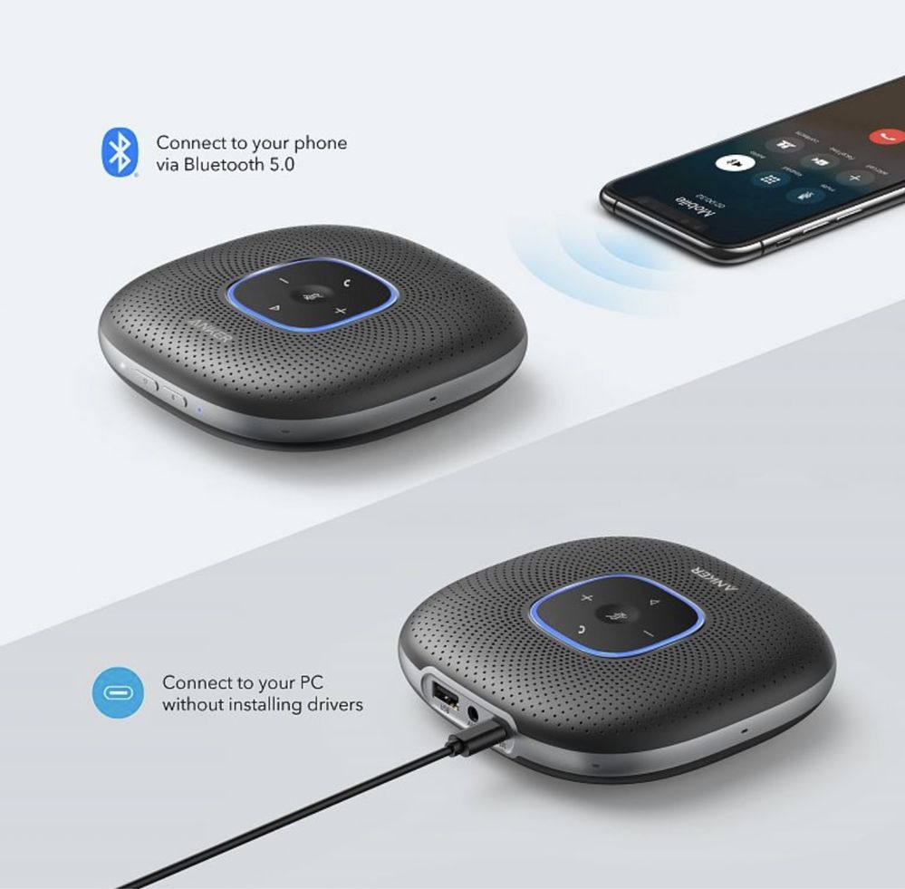Спикерфон колонка для конференций конфирец микрофон anker soundcore