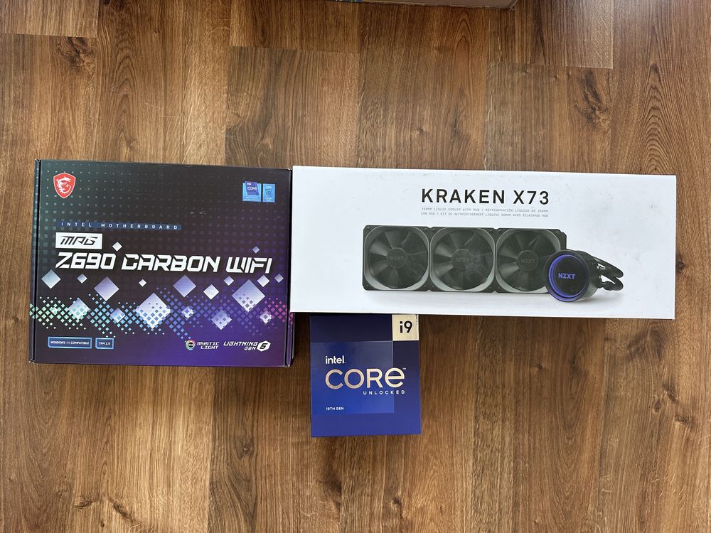Vand I9 13900k + cooler kraken x73 + msi z690 carbon wifi
