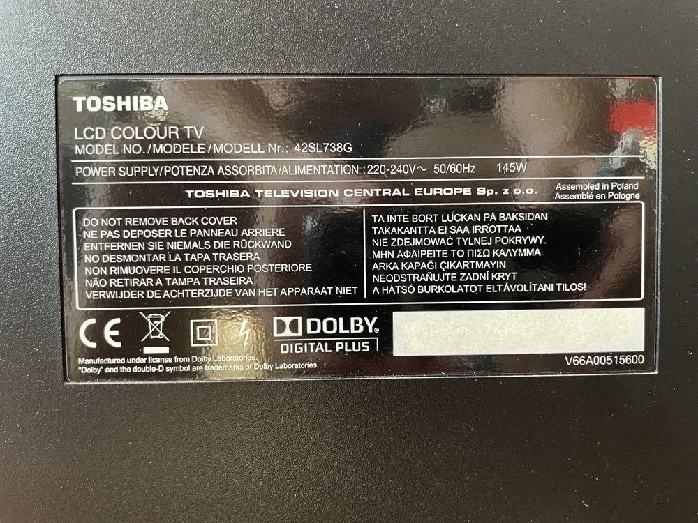 Телевизор Toshiba 42SL738G