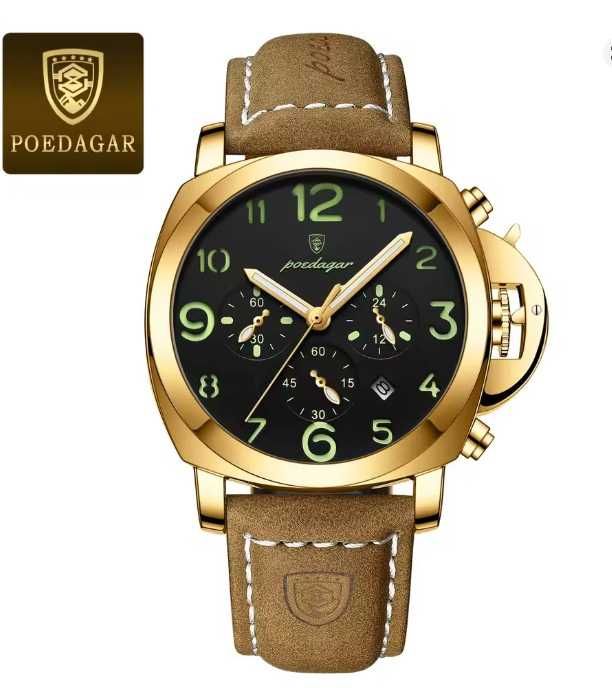 Ceas Poedagar Cronograf Cuarț 45 mm Stil Panerai Luminor