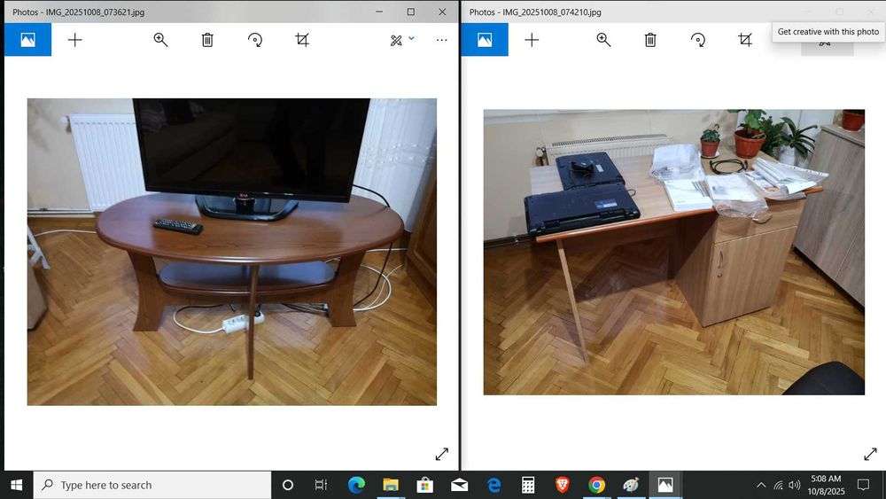 masuta televizor, masuta sufragerie si birou calculator PAL melaminat