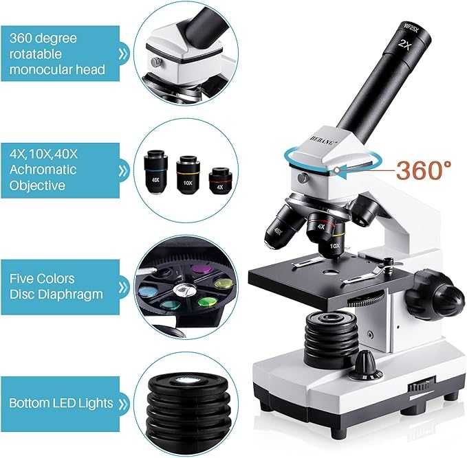 Microscop BEBANG 100X-2000X pentru copii și adulți