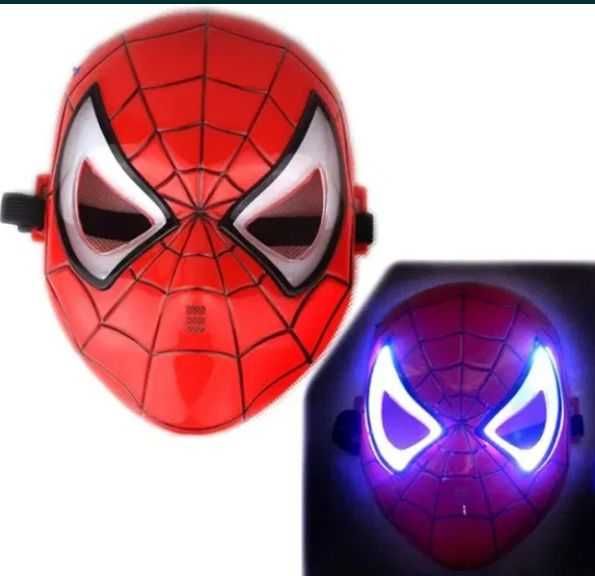 Светеща Маска Спайдърмен, маски на спайдърмен, mask spiderman