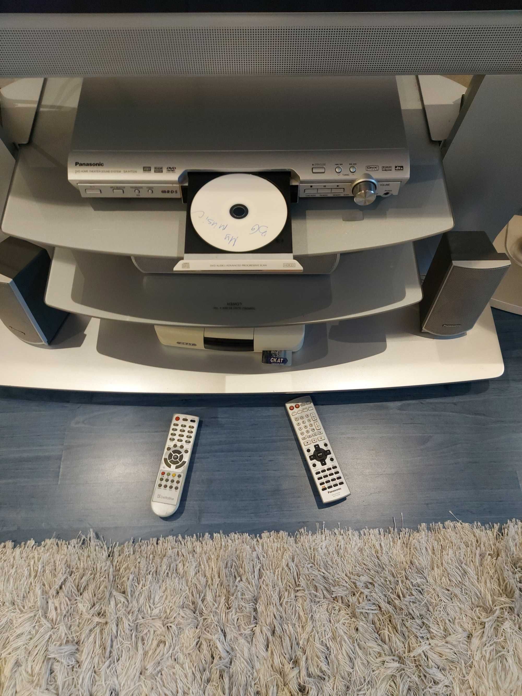 Домашнo кино Panasonic -телевизор , DVD , CD, 4+1 тонколони процесор