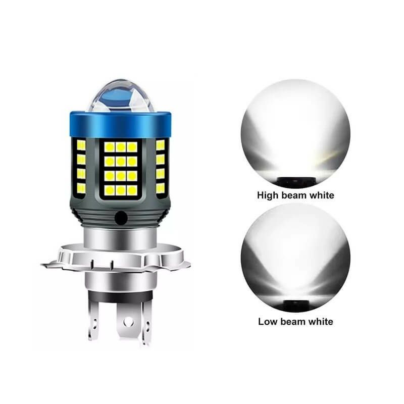 Bec Led H4 Pentru Motociclete,Scutere,Atve-uri 15000Lm/160W/6000K(două