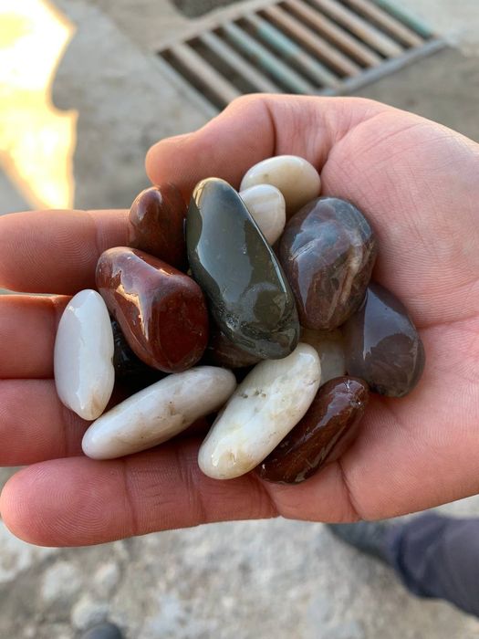 Галька камень кварцевый