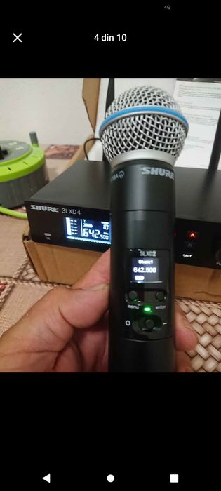 Microfon wireless shure SLX d digital made in Mexic. Impecabil
