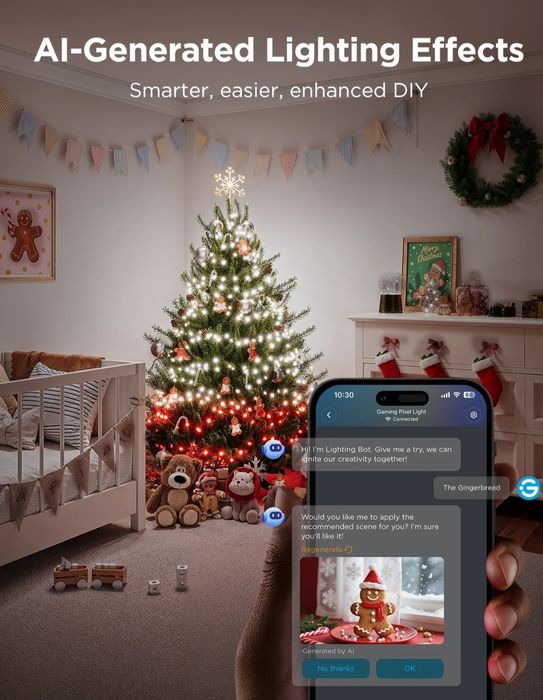 Vand lumini Govee Christmas Sparkle String Lights  30m