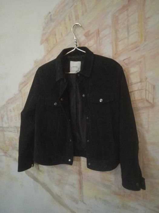 куртка унисекс черная натуральная замша