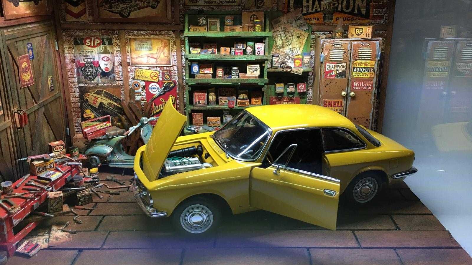 Diorama macheta 1/18 Vintage Garage